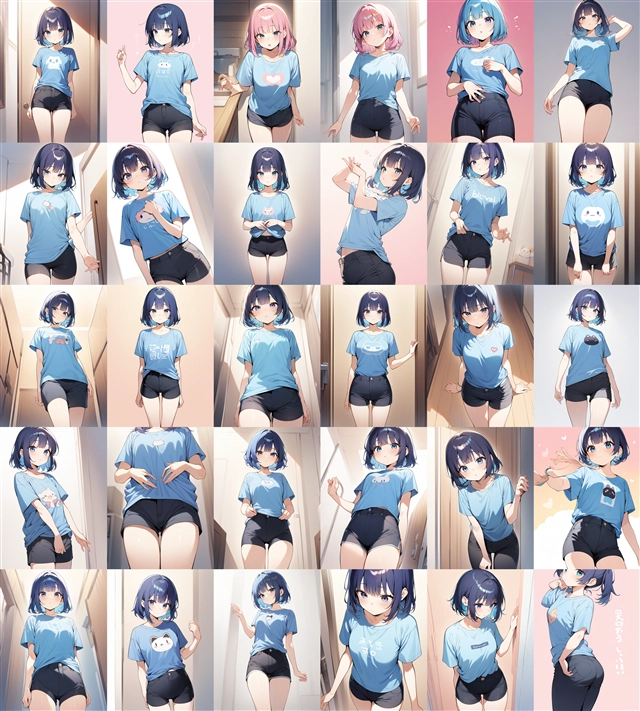 アニメ / イラスト系 モデルの違いによる出力イメージの比較 (SDXL 旧バージョンモデル):画像11