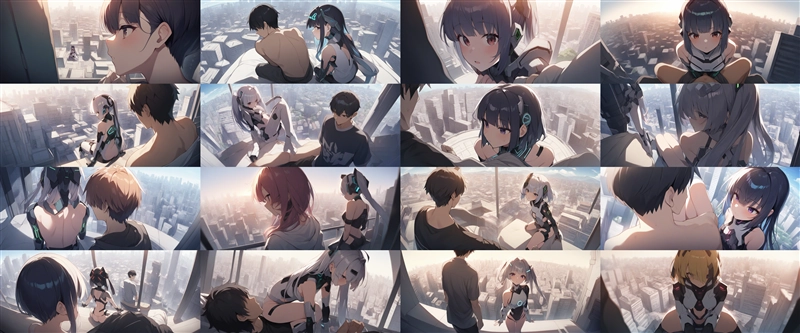 アニメ / イラスト系 モデルの違いによる出力イメージの比較 (SDXL 旧バージョンモデル):画像12