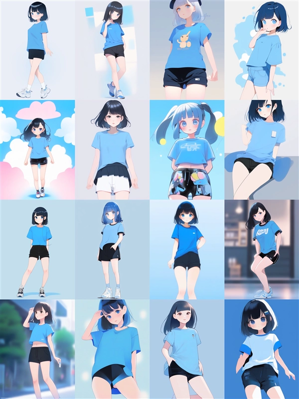 アニメ / イラスト系 モデルの違いによる出力イメージの比較 (SDXL 旧バージョンモデル):画像4