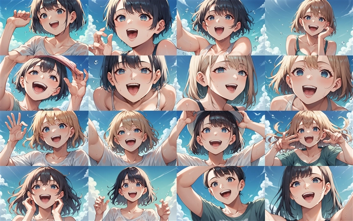 Prompt 2 - アニメ / イラスト系 モデルの違いによる出力イメージの比較 (SDXL Pony系):画像6