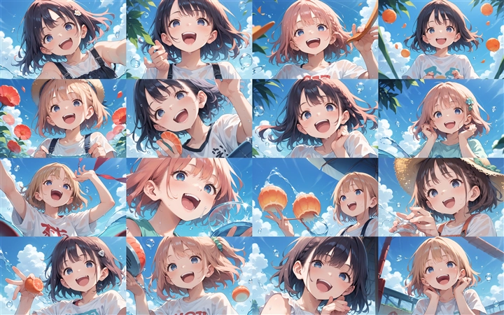Prompt 2 - アニメ / イラスト系 モデルの違いによる出力イメージの比較 (SDXL Pony系 旧バージョン or 古いモデル):画像48