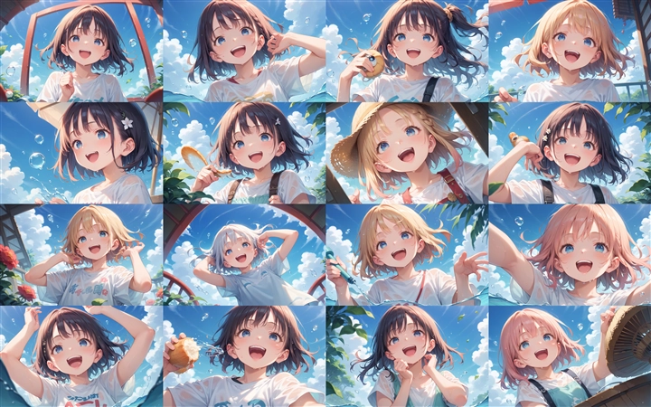 Prompt 2 - アニメ / イラスト系 モデルの違いによる出力イメージの比較 (SDXL Pony系):画像46