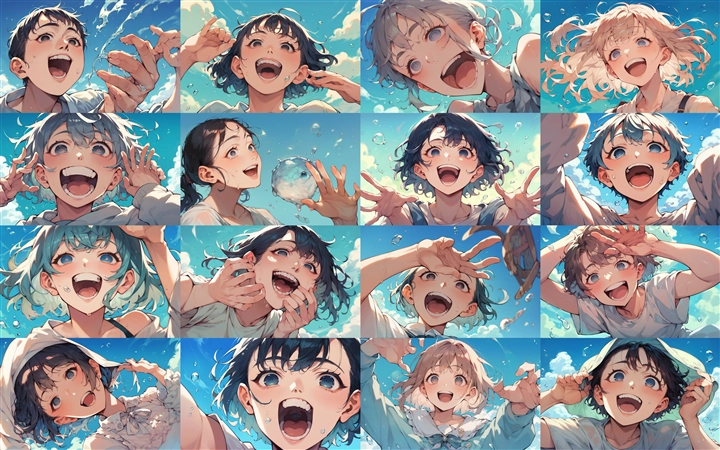 Prompt 2 - アニメ / イラスト系 モデルの違いによる出力イメージの比較 (SDXL Pony系):画像2