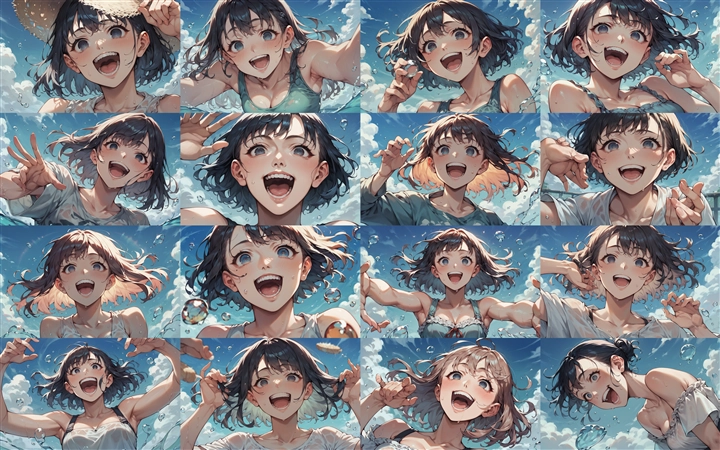 Prompt 2 - アニメ / イラスト系 モデルの違いによる出力イメージの比較 (SDXL Pony系):画像28