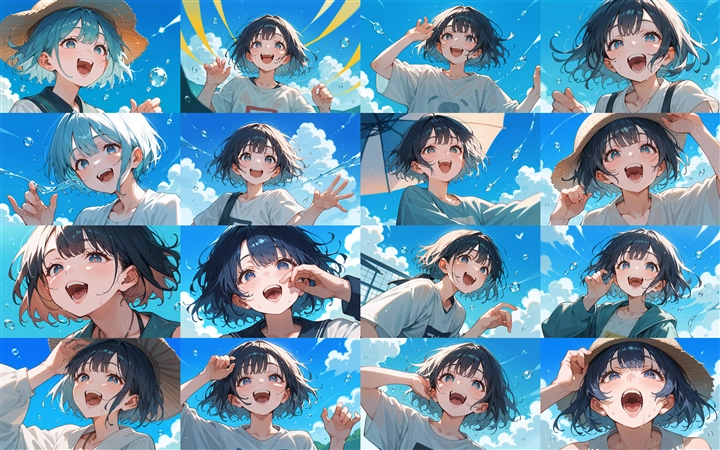 Prompt 2 - アニメ / イラスト系 モデルの違いによる出力イメージの比較 (SDXL Pony系 旧バージョン or 古いモデル):画像12
