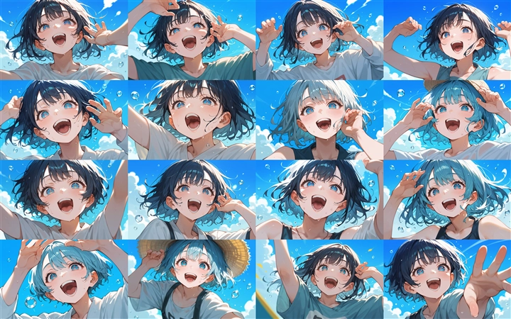 Prompt 2 - アニメ / イラスト系 モデルの違いによる出力イメージの比較 (SDXL Pony系 旧バージョン or 古いモデル):画像10