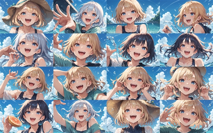 Prompt 2 - アニメ / イラスト系 モデルの違いによる出力イメージの比較 (SDXL Pony系 旧バージョン or 古いモデル):画像40