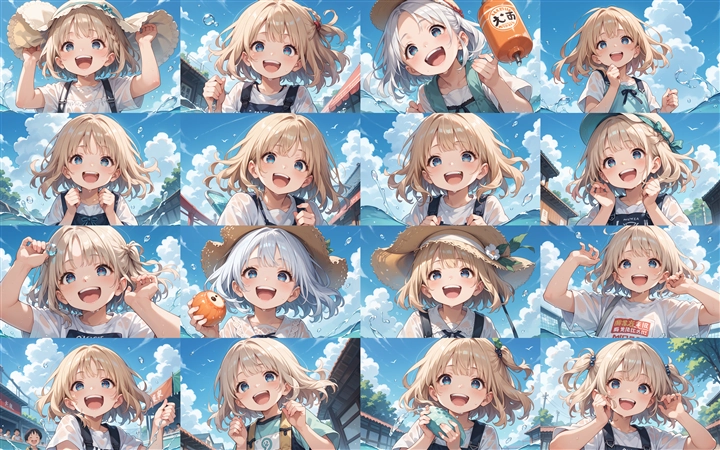 Prompt 2 - アニメ / イラスト系 モデルの違いによる出力イメージの比較 (SDXL Pony系):画像50