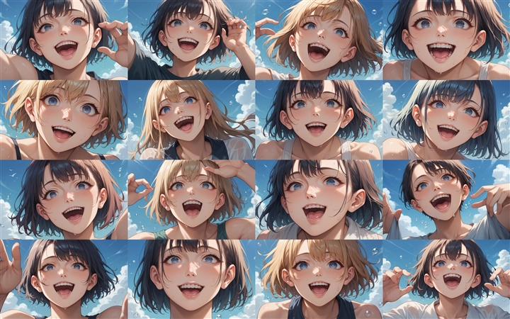 Prompt 2 - アニメ / イラスト系 モデルの違いによる出力イメージの比較 (SDXL Pony系 旧バージョン or 古いモデル):画像34