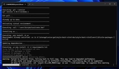Style-Bert-VITS2 をdev版に切り替える:画像6