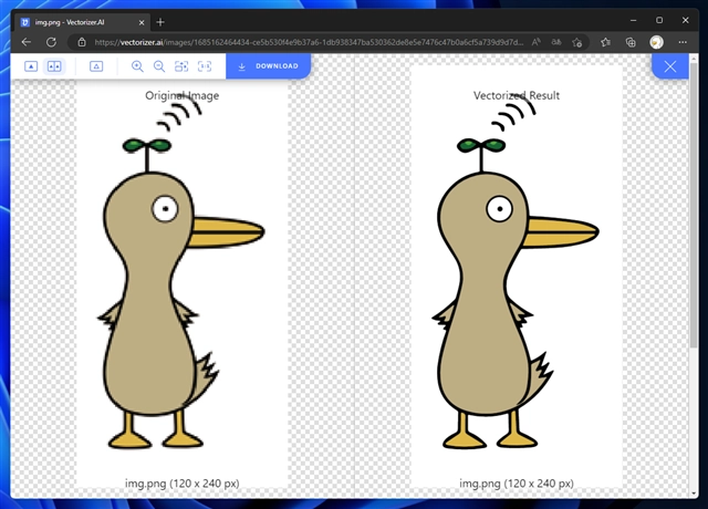 vectorizer.ai を利用してラスタ画像をベクタ化する:画像5