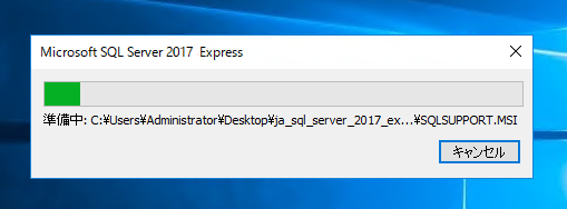 SQL Server 2017 Express エディション のインストール:画像13