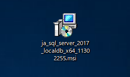 SQL Server 2017 Express LocalDB のインストール:画像13