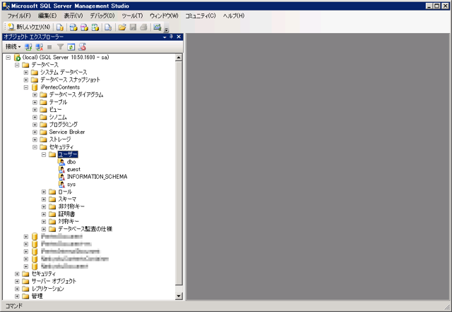 データベースのユーザーとデータベースへのログインユーザーの作成:画像28