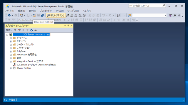 SQL Server で SQLを実行する:画像4