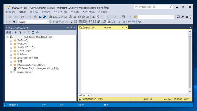 SQL Server で SQLを実行する:画像5