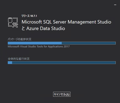SQL Server Management Studio 18.7 (Azure Data Studio) のインストール:画像4