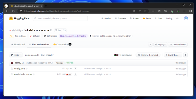 Stable Cascade モデルのダウンロード:画像3