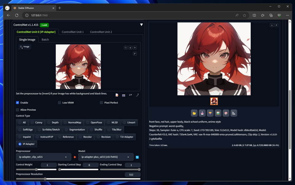 AnimateDiff でimg2imgを利用してアニメーションを作成する:画像2