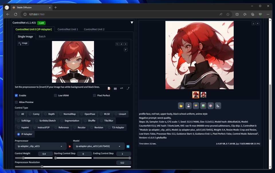 AnimateDiff でimg2imgを利用してアニメーションを作成する:画像4