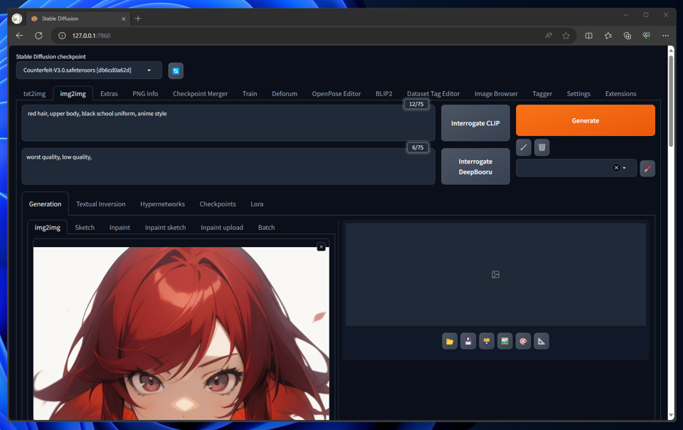 AnimateDiff でimg2imgを利用してアニメーションを作成する:画像13