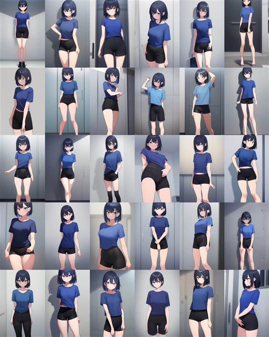 アニメ / イラスト系 モデルの違いによる出力イメージの比較 (旧バージョン or 古いモデル):画像154