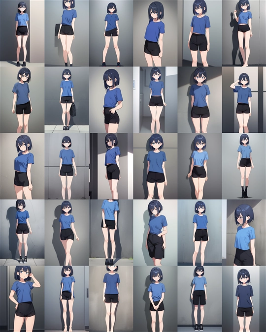 アニメ / イラスト系 モデルの違いによる出力イメージの比較 (旧バージョン or 古いモデル):画像153