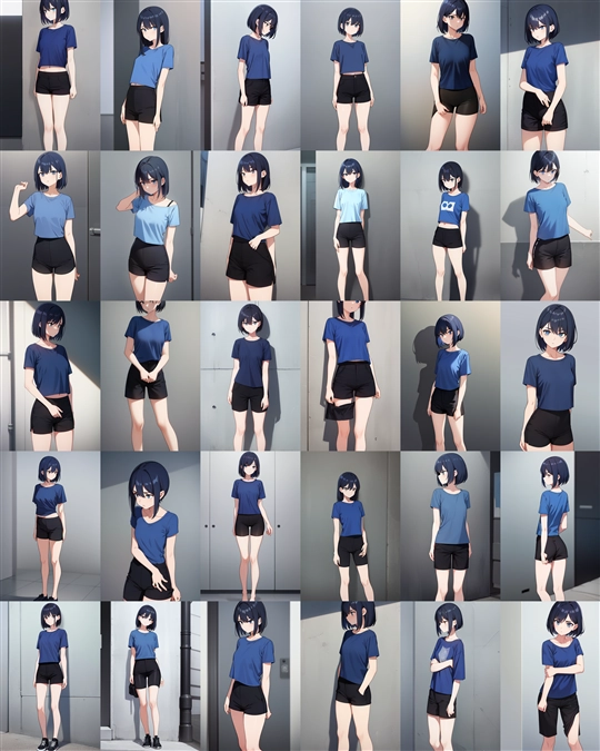 アニメ / イラスト系 モデルの違いによる出力イメージの比較 (旧バージョン or 古いモデル):画像151