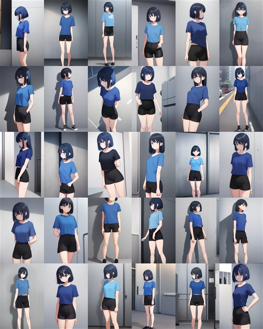 アニメ / イラスト系 モデルの違いによる出力イメージの比較 (旧バージョン or 古いモデル):画像148
