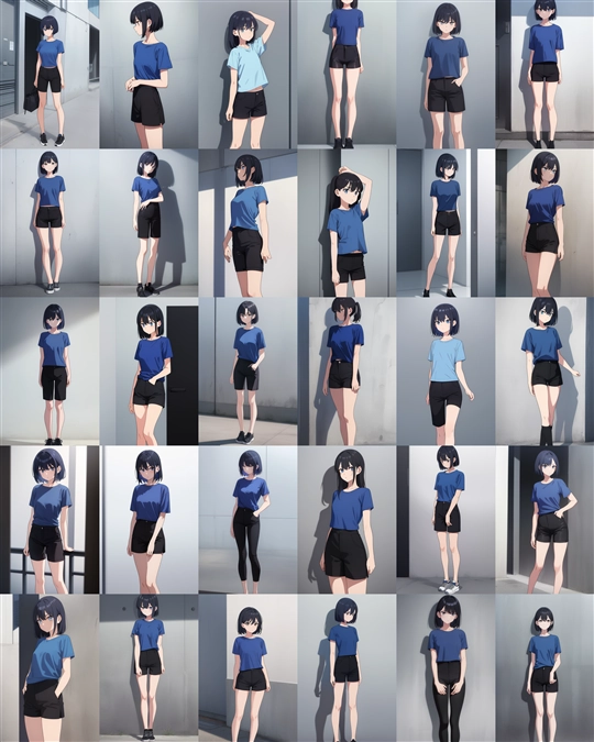 アニメ / イラスト系 モデルの違いによる出力イメージの比較 (旧バージョン or 古いモデル):画像147
