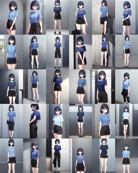 アニメ / イラスト系 モデルの違いによる出力イメージの比較 (旧バージョン or 古いモデル):画像146