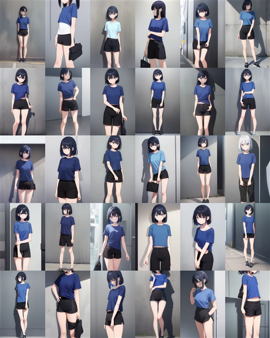 アニメ / イラスト系 モデルの違いによる出力イメージの比較 (旧バージョン or 古いモデル):画像145