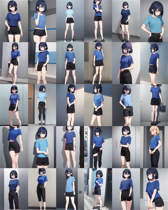 アニメ / イラスト系 モデルの違いによる出力イメージの比較 (旧バージョン or 古いモデル):画像144