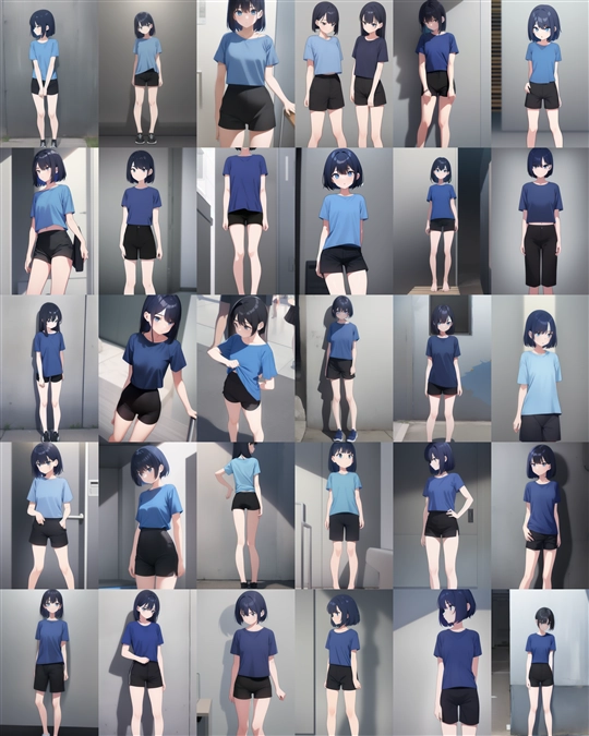 アニメ / イラスト系 モデルの違いによる出力イメージの比較 (Stable Diffusion 1.5 モデル):画像78