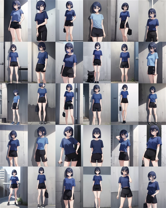 アニメ / イラスト系 モデルの違いによる出力イメージの比較 (旧バージョン or 古いモデル):画像156