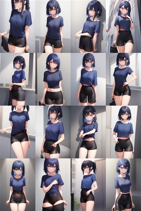 アニメ / イラスト系 モデルの違いによる出力イメージの比較 (旧バージョン or 古いモデル):画像257