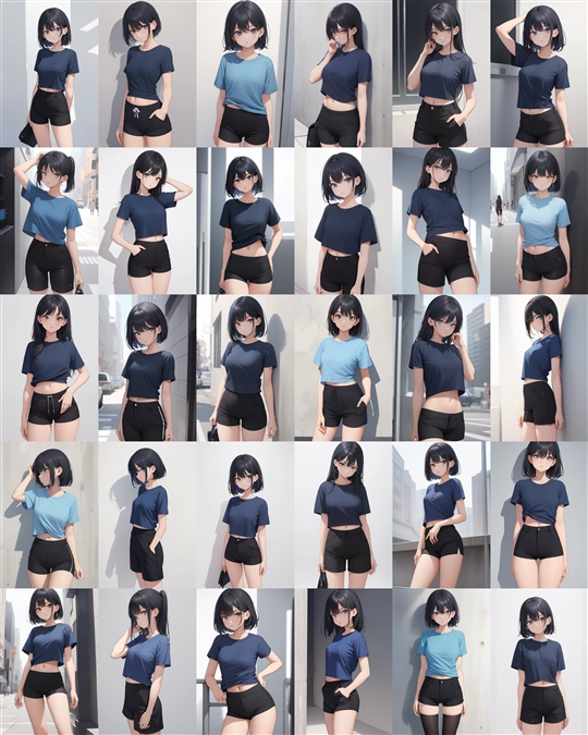アニメ / イラスト系 モデルの違いによる出力イメージの比較 (Stable Diffusion 1.5 モデル):画像13