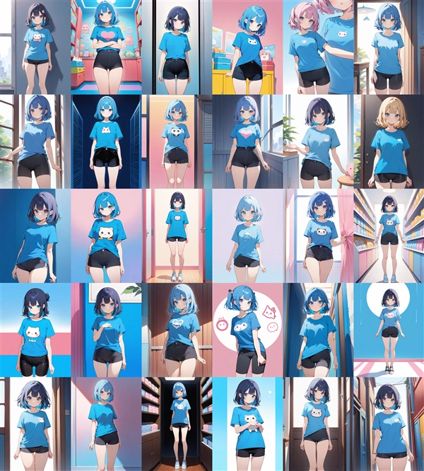 アニメ / イラスト系 モデルの違いによる出力イメージの比較 (SDXL 旧バージョンモデル):画像27
