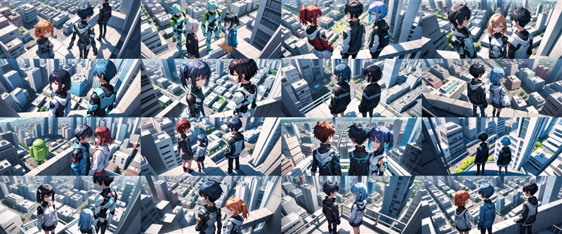 アニメ / イラスト系 モデルの違いによる出力イメージの比較 (SDXL 旧バージョンモデル):画像40