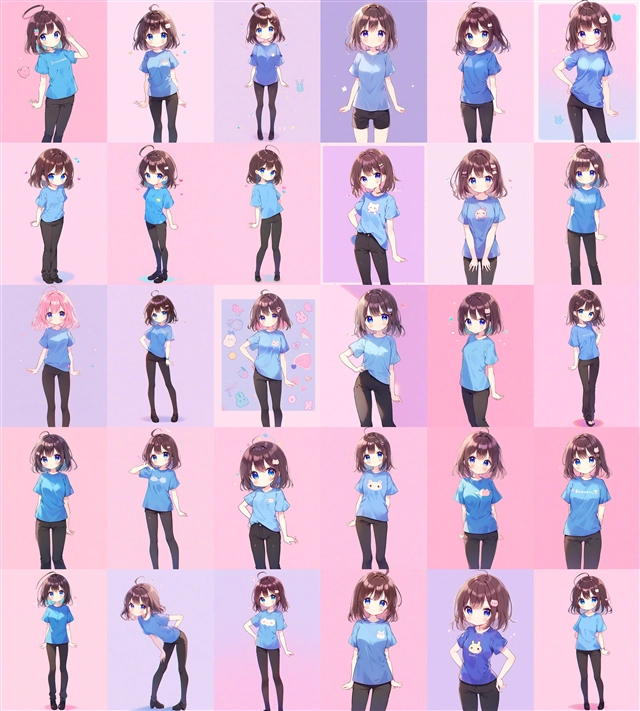 アニメ / イラスト系 モデルの違いによる出力イメージの比較 (SDXL 旧バージョンモデル):画像14