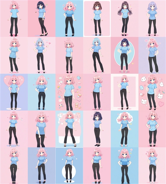 アニメ / イラスト系 モデルの違いによる出力イメージの比較 (SDXL):画像13