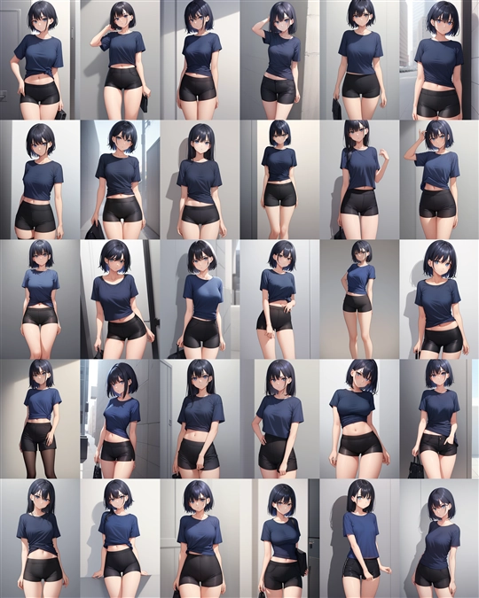 アニメ / イラスト系 モデルの違いによる出力イメージの比較 (旧バージョン or 古いモデル):画像227