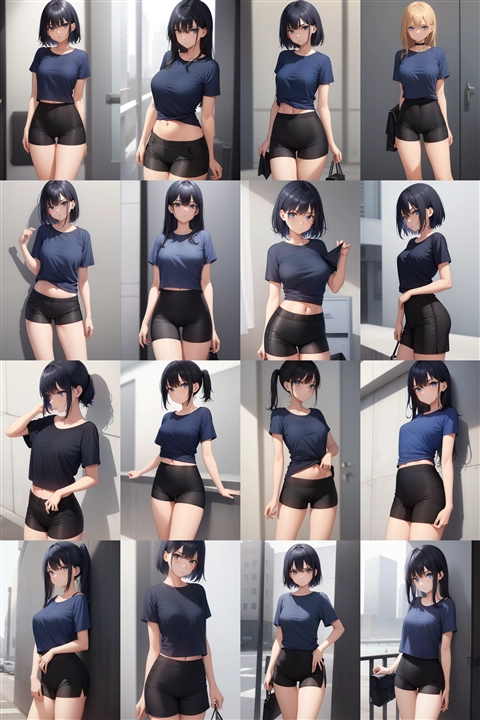 アニメ / イラスト系 モデルの違いによる出力イメージの比較 (旧バージョン or 古いモデル):画像226