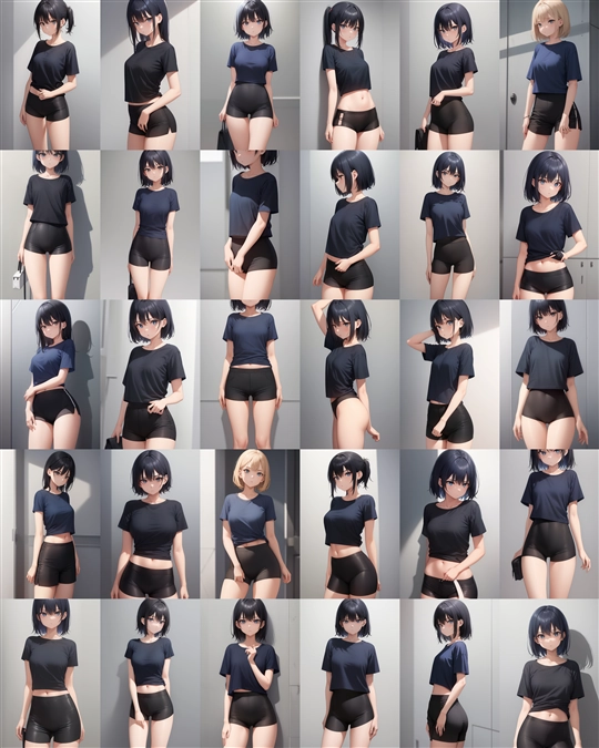 アニメ / イラスト系 モデルの違いによる出力イメージの比較 (旧バージョン or 古いモデル):画像222