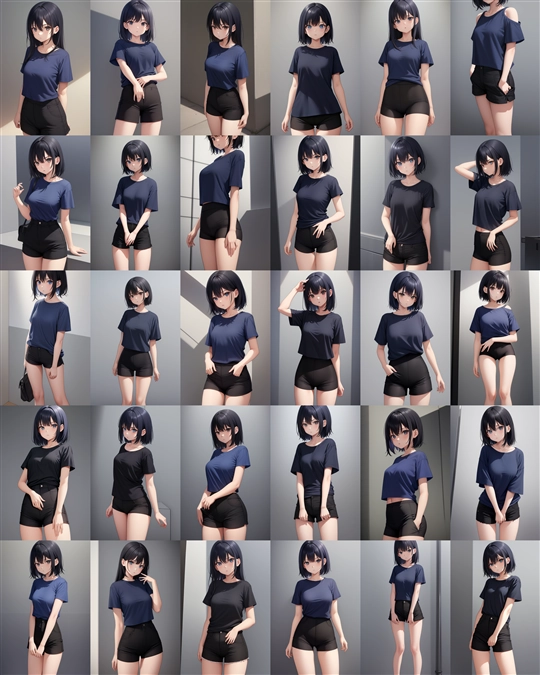 アニメ / イラスト系 モデルの違いによる出力イメージの比較 (旧バージョン or 古いモデル):画像220