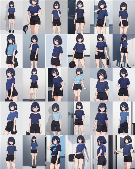 アニメ / イラスト系 モデルの違いによる出力イメージの比較 (Stable Diffusion 1.5 モデル):画像85