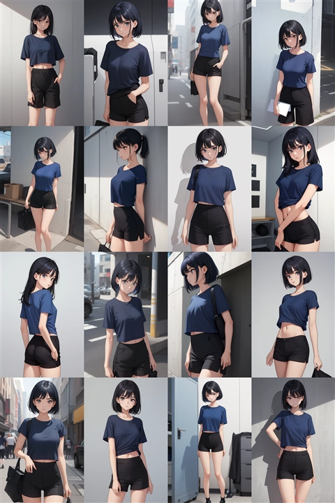 アニメ / イラスト系 モデルの違いによる出力イメージの比較 (旧バージョン or 古いモデル):画像262