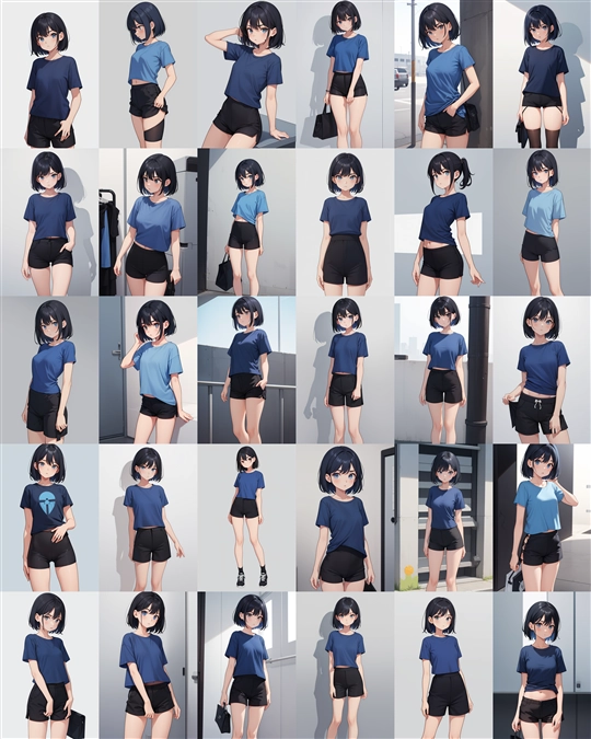 アニメ / イラスト系 モデルの違いによる出力イメージの比較 (旧バージョン or 古いモデル):画像258