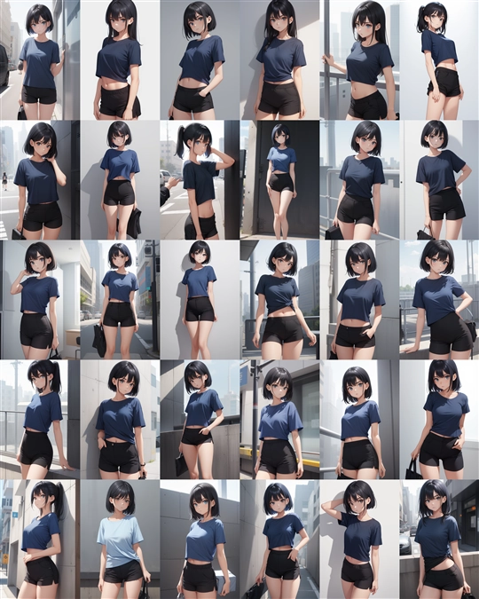 アニメ / イラスト系 モデルの違いによる出力イメージの比較 (旧バージョン or 古いモデル):画像210
