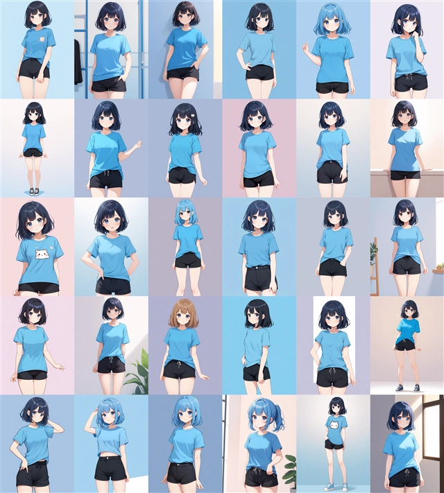 アニメ / イラスト系 モデルの違いによる出力イメージの比較 (SDXL 旧バージョンモデル):画像200